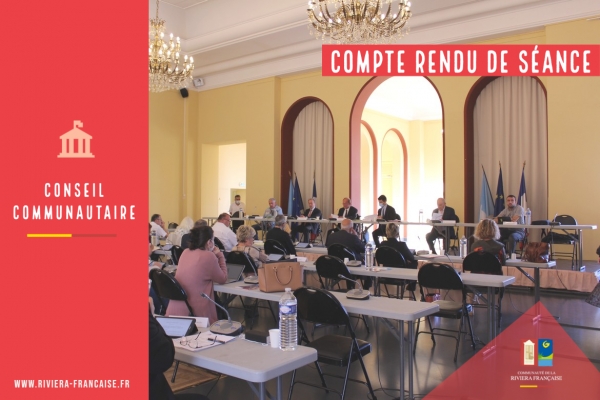 CONSEIL COMMUNAUTAIRE : RETOUR SUR LES PRINCIPALES DÉCISIONS DU 11 OCTOBRE