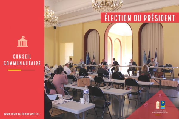 CONSEIL COMMUNAUTAIRE : ÉLECTION DU NOUVEAU PRÉSIDENT